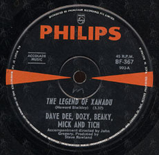 DAVE DEE-- DOZY-- BEAKY-- MICK AND TICH - The Legend Of Xanadu - 2