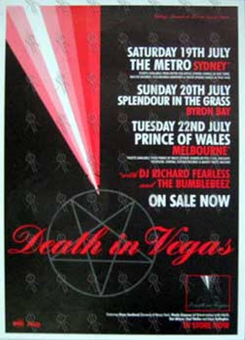 DEATH IN VEGAS - Australian Tour Poster - 1