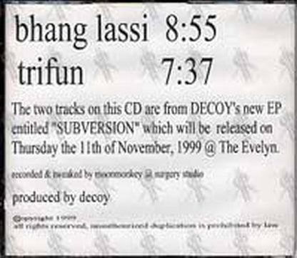 DECOY - Bhang Lassi & Trifun - 2