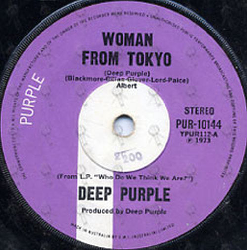 DEEP PURPLE - Woman From Tokyo - 2