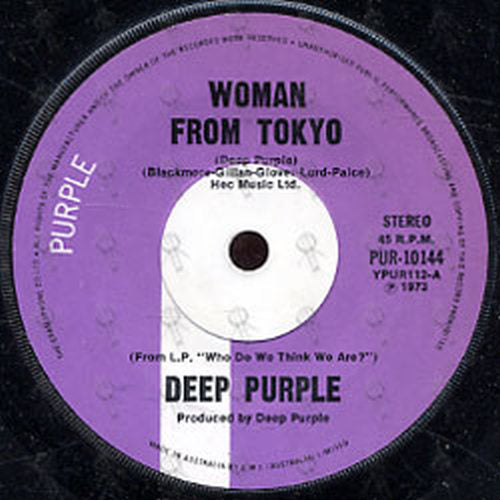 DEEP PURPLE - Woman From Tokyo / Black Night - 3