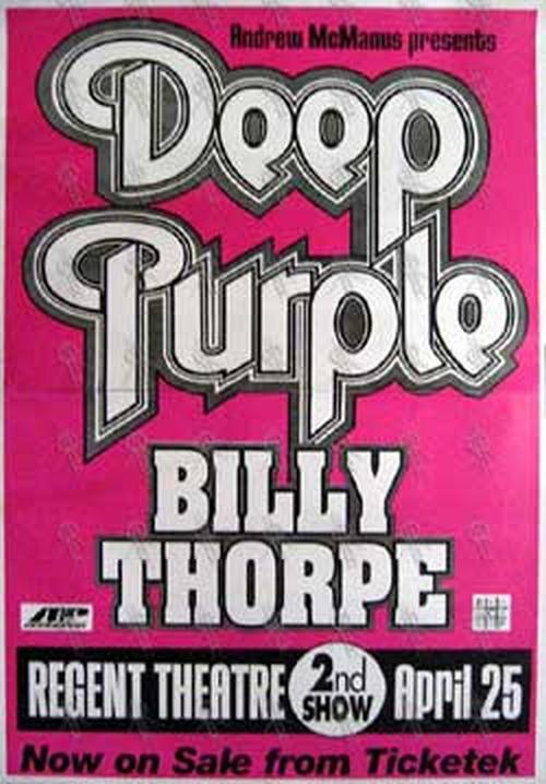 DEEP PURPLE|BILLY THORPE - &#39;Regent Theatre