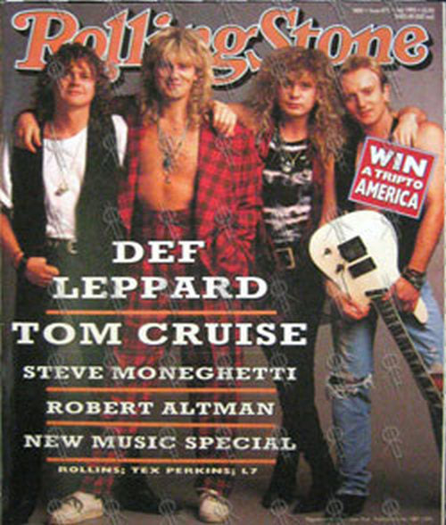 DEF LEPPARD - 'Rolling Stone' - July 1992 - Def Leppard On Cover - 1