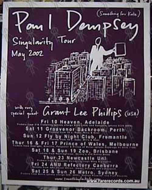 DEMPSEY-- PAUL - &#39;Singularity&#39; 2002 Tour - 1
