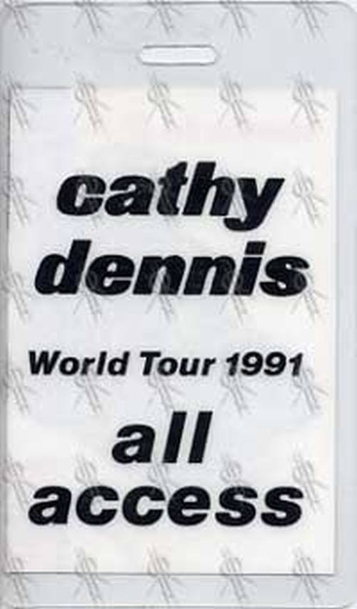 DENNIS-- CATHY - 1991 World Tour All Access Laminate - 2