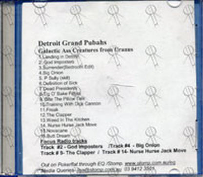 DETROIT GRAND PU BAHS - Galactic Ass Creatures From Uranus - 1