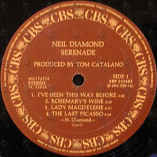 DIAMOND-- NEIL - Serenade - 3