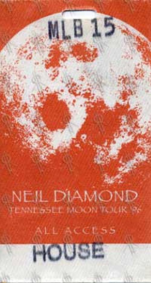 DIAMOND-- NEIL - &#39;Tennessee Moon&#39; 1996 Tour All Access Pass - 1