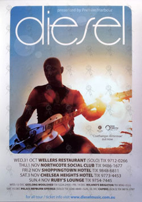 DIESEL - November 2007 Australian Tour Poster - 1