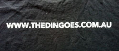 DINGOES-- THE - 'Tracks' 2010 Bird Design Oz Tour Black T-Shirt - 4