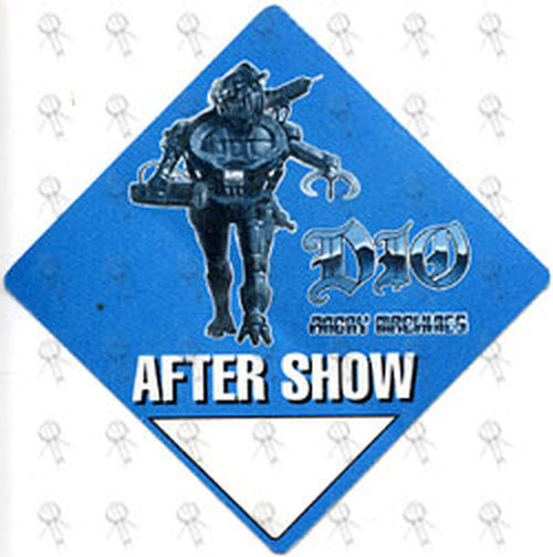 DIO-- RONNIE JAMES - Blue 'Angry Machines' World Tour 1997 After Show Pass - 1