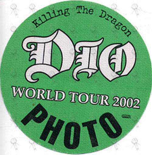DIO-- RONNIE JAMES - Green &#39;Killing The Dragon&#39; World Tour 2002 Photo Pass - 1