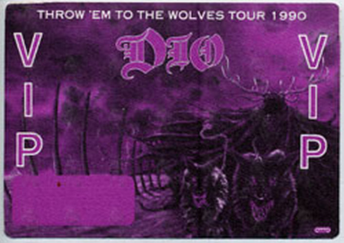 DIO-- RONNIE JAMES - Purple &#39;Killing The Dragon&#39; World Tour 2002 VIP Pass - 1
