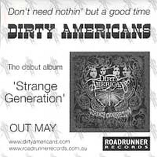 DIRTY AMERICANS - 'Strange Generation' Sticker - 2