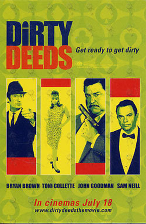 DIRTY DEEDS - Cinema Promo Postcard - 1