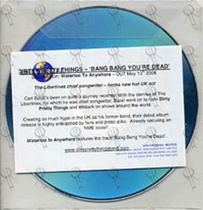 DIRTY PRETTY THINGS - Bang Bang You're Dead - 2