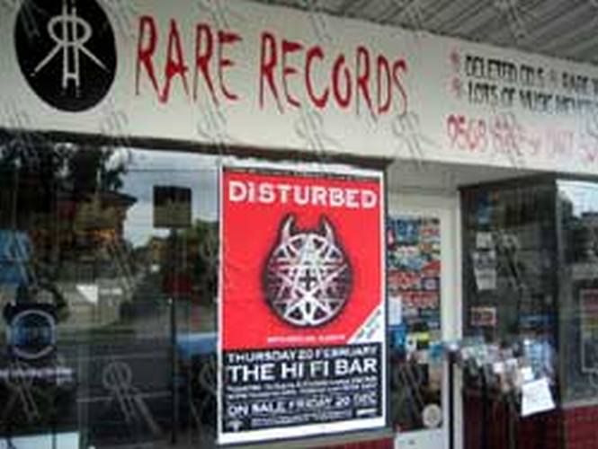 DISTURBED - Hi-Fi Bar Melbourne 20th February 2003 - Gig Poster - 2