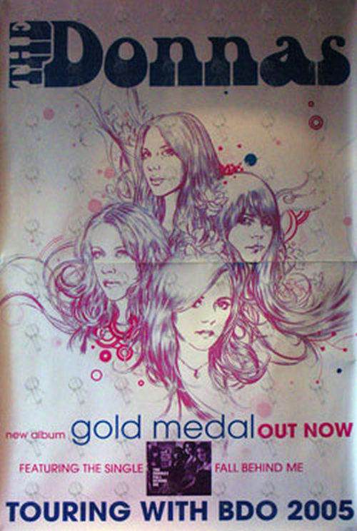DONNAS-- THE - &#39;Gold Medal&#39; Album Promo Poster - 1