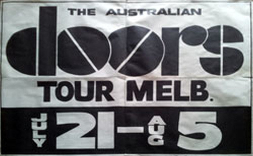 DOORS-- THE - Australian Doors Show Tour - July 21st to August 5th