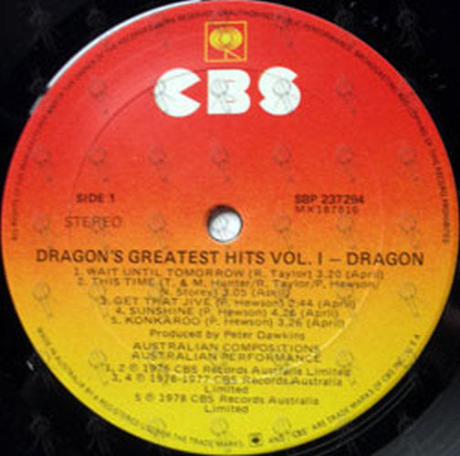 DRAGON - Greatest Hits Volume 1 - 4