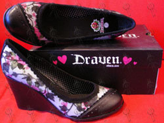 DRAVEN - Black 'Angelica' Women's Wedge Shoes - 1