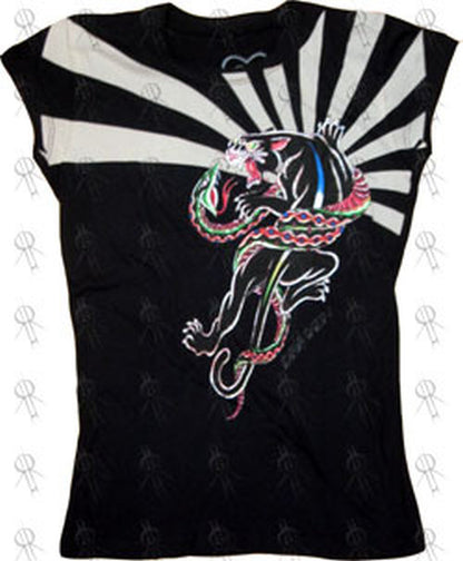 DRAVEN - Black 'Rising Sun' Design Girls T-Shirt - 1