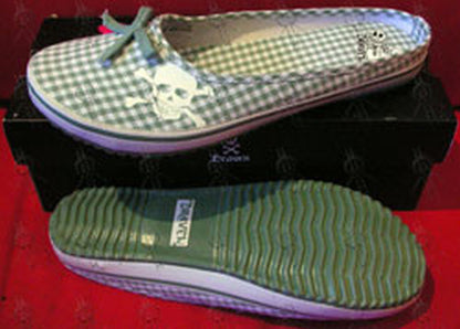DRAVEN - Green 'Plaidical' Women's Slides - 1