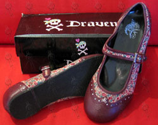 DRAVEN - Maroon 'Dainty Jane' Womens' Sandals - 1