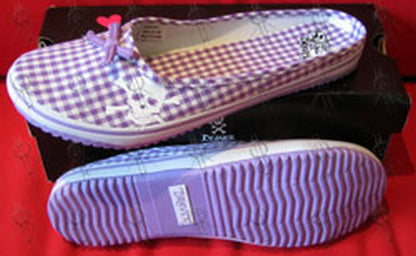 DRAVEN - Purple 'Plaidical' Women's Slides - 1