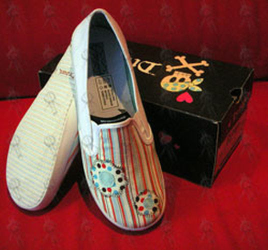 DRAVEN - White 'Polka Fly' Design Slip-On Womens Shoes - 1