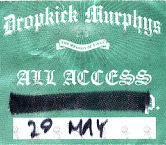 DROPKICK MURPHYS - 29th May 2007 Australian Show All Access Pass Sticker - 1