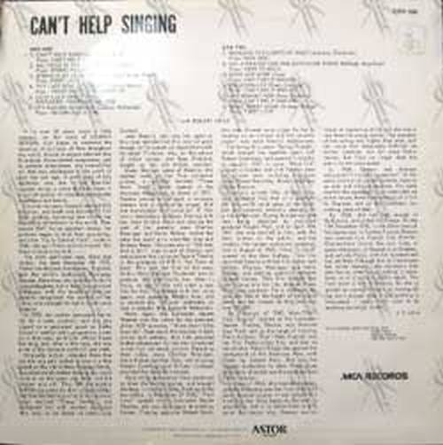 DURBIN-- DEANNA - Can&#39;t Help Singing - 2