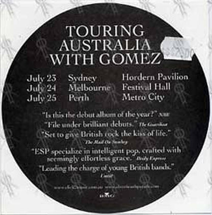 ELECTRIC SOFT PARADE-- THE - 'Holes In The Wall' Album/Oz Tour Sticker - 2