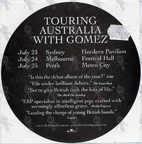 ELECTRIC SOFT PARADE-- THE - &#39;Holes In The Wall&#39; Album/Oz Tour Sticker - 2