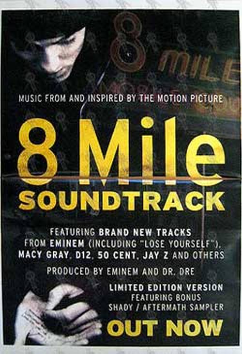EMINEM - &#39;8 Mile Soundtrack&#39; Movie Poster - 1