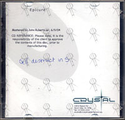 EPICURE - Self Destruct In 5 - 1