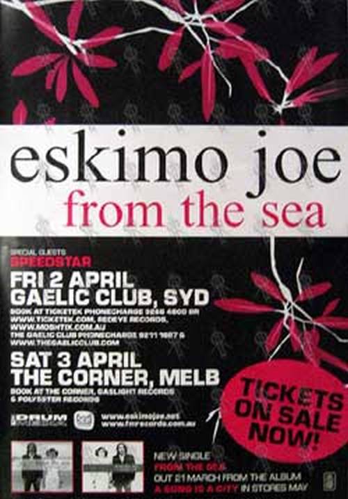ESKIMO JOE - &#39;From The Sea&#39; 2006 Australian Tour Poster Melbourne &amp; Sydney Dates - 1