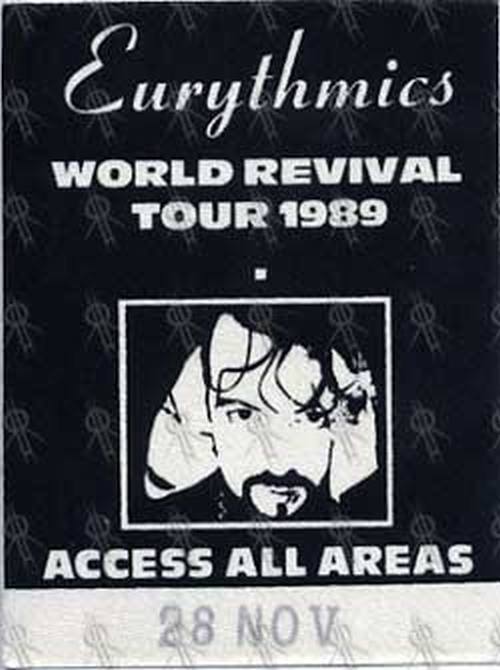 EURYTHMICS - &#39;World Revival&#39; 1989 Tour Access All Areas Pass - 1