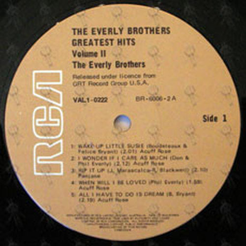 EVERLY BROTHERS-- THE - The Greatest Hits Vol. 2 - 3