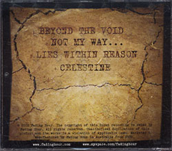 FADING HOUR - Beyond The Void - 2