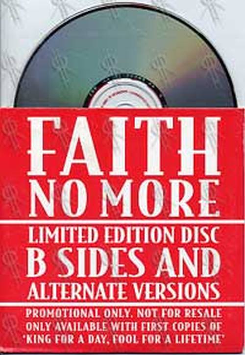 FAITH NO MORE - Limited Edition Disc: B Sides And Alternate Versions - 2