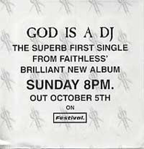 FAITHLESS - God Is A DJ - 4