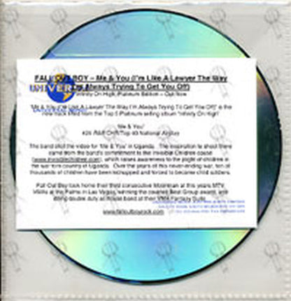 FALL OUT BOY - I'm Like A Lawyer (Me & You) (album version) - 2