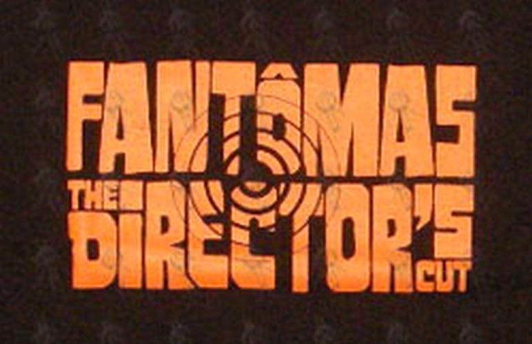 FANTOMAS - Black 'Directors Cut' Design Australian Tour T-Shirt - 2
