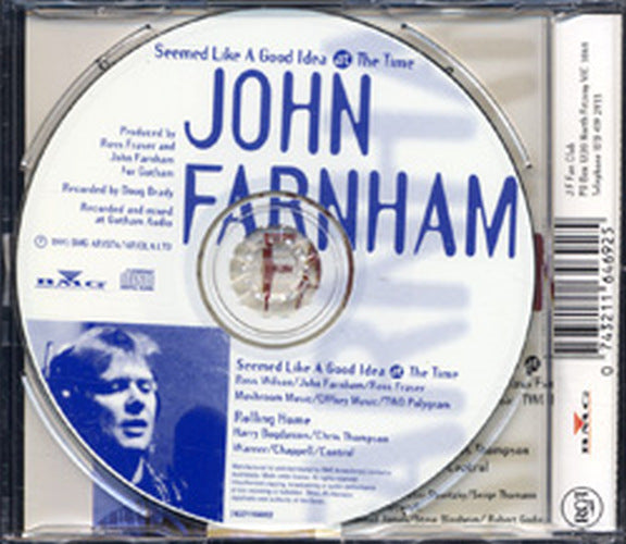 FARNHAM-- JOHN - Seemed Like A Good Idea At The Time - 2