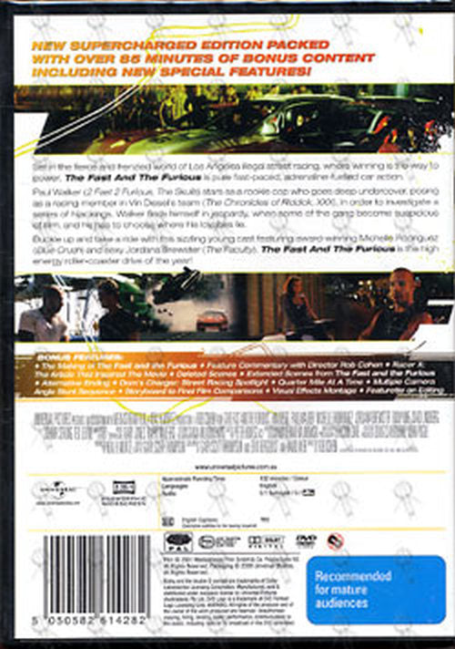 FAST AND THE FURIOUS-- THE - The Fast And The Furious - 2
