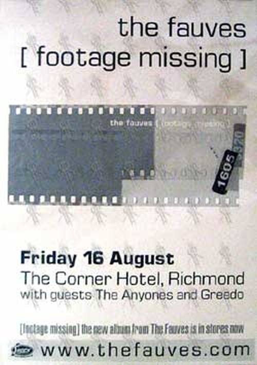 FAUVES-- THE - 'Footage Missing' Album/'Corner Hotel