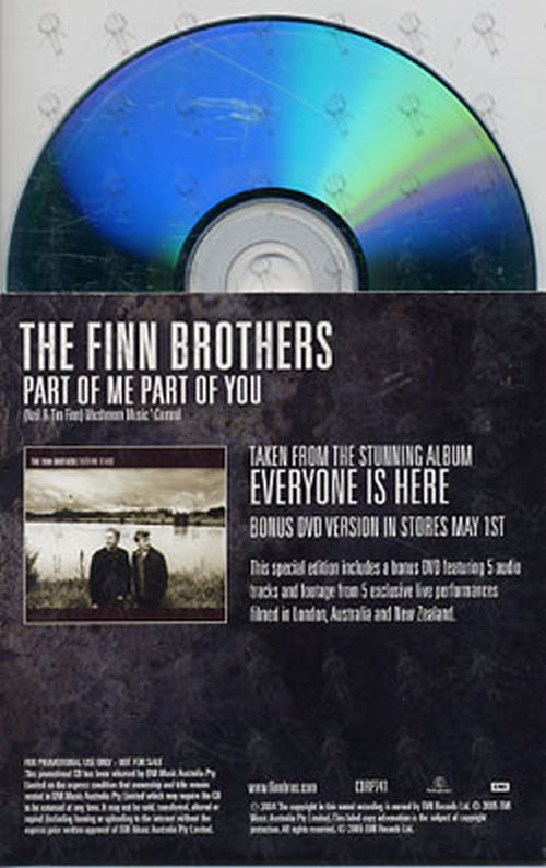FINN BROTHERS-- THE - Part Of Me Part Of You - 2