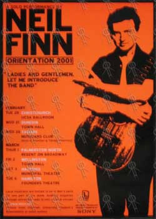 FINN-- NEIL - New Zealand 2001 Tour Poster - 1