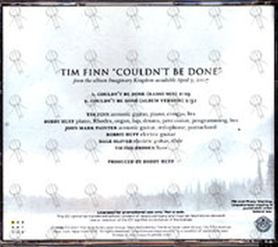 FINN-- TIM - Couldn't Be Done - 2